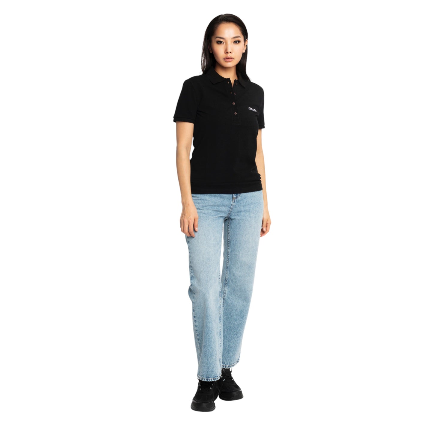 Slim Fit Short Sleeves Polo in Interlock Piquet with Embroidery Gisada Logo Gisada Polo