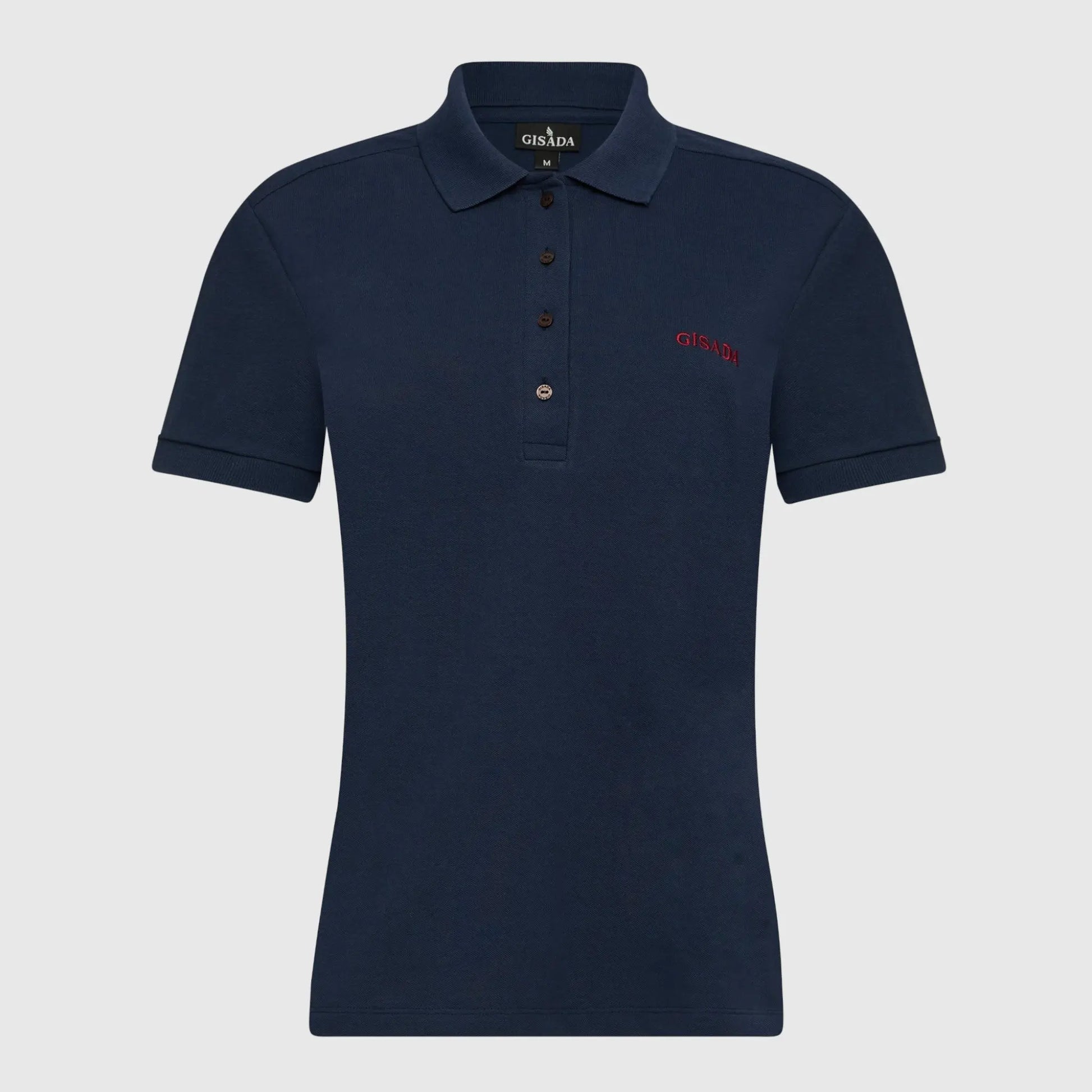 Slim Fit Short Sleeves Polo in Interlock Piquet with Embroidery Gisada Logo Gisada Polo