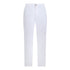 Classic white cotton chinos front view – Gisada straight-leg fit