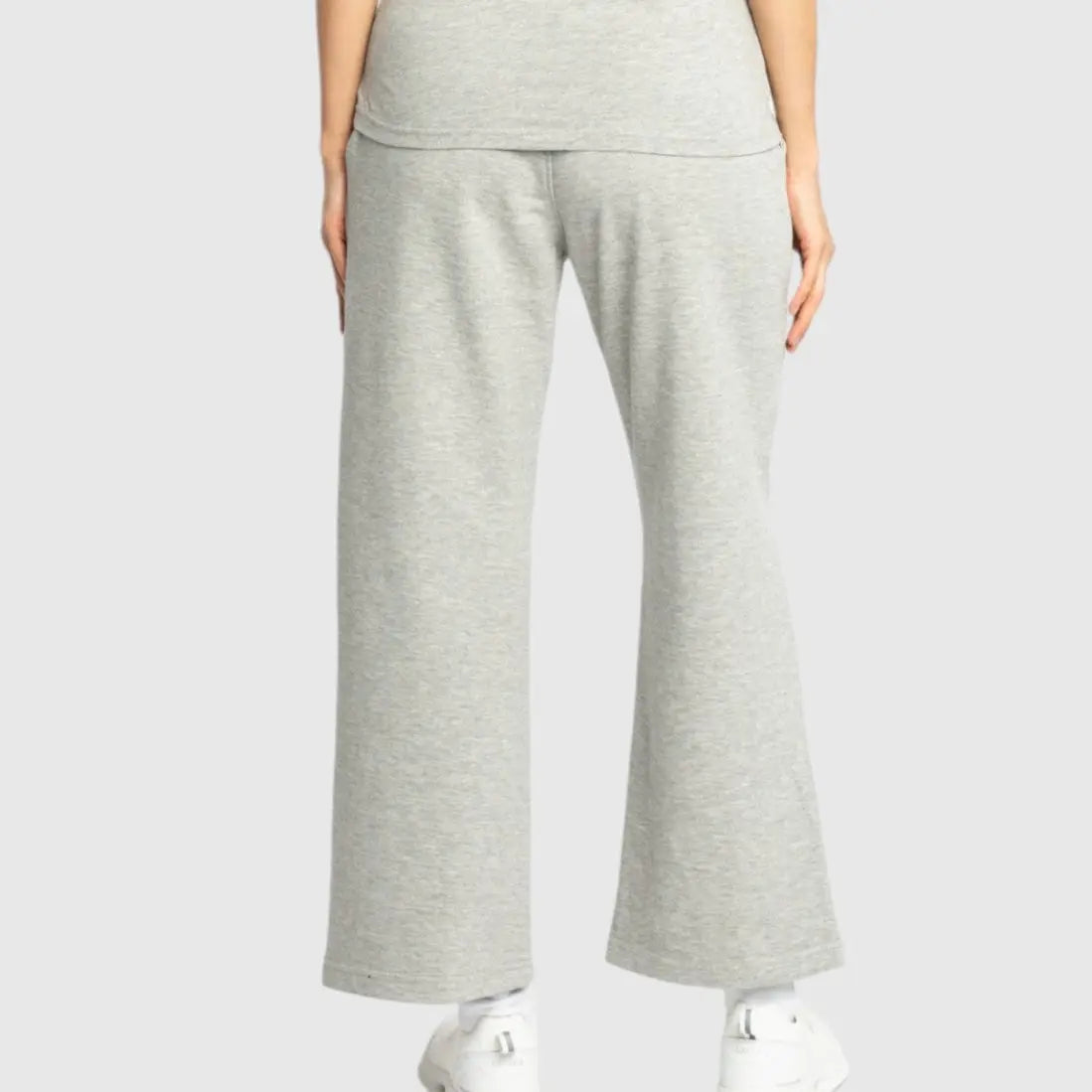 Straight Leg Sweatpants in Midweight Cotton with Small Silicon Print Gisada Jogger
