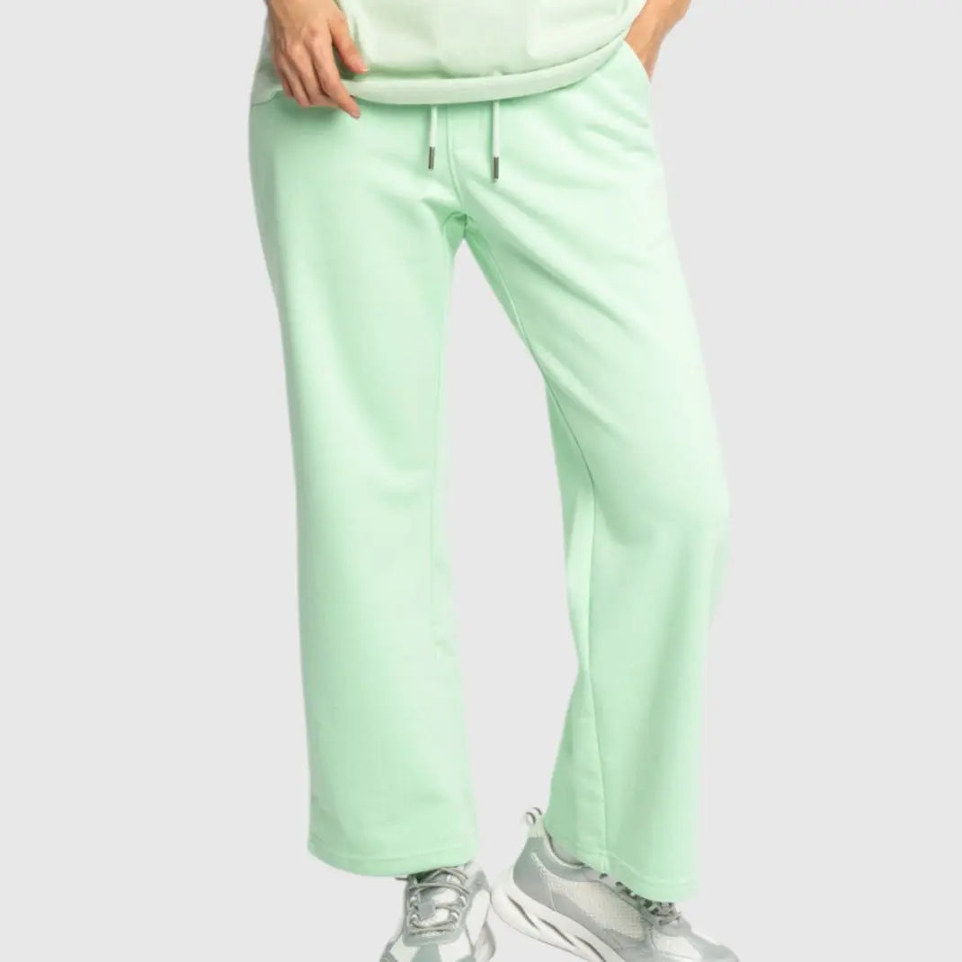 Straight Leg Sweatpants in Midweight Cotton with Small Silicon Print Gisada Jogger
