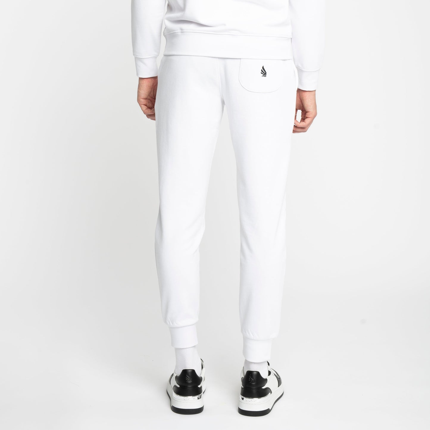 Regular Fit Jogger aus mittelschwerer Baumwolle mit Flockdruck