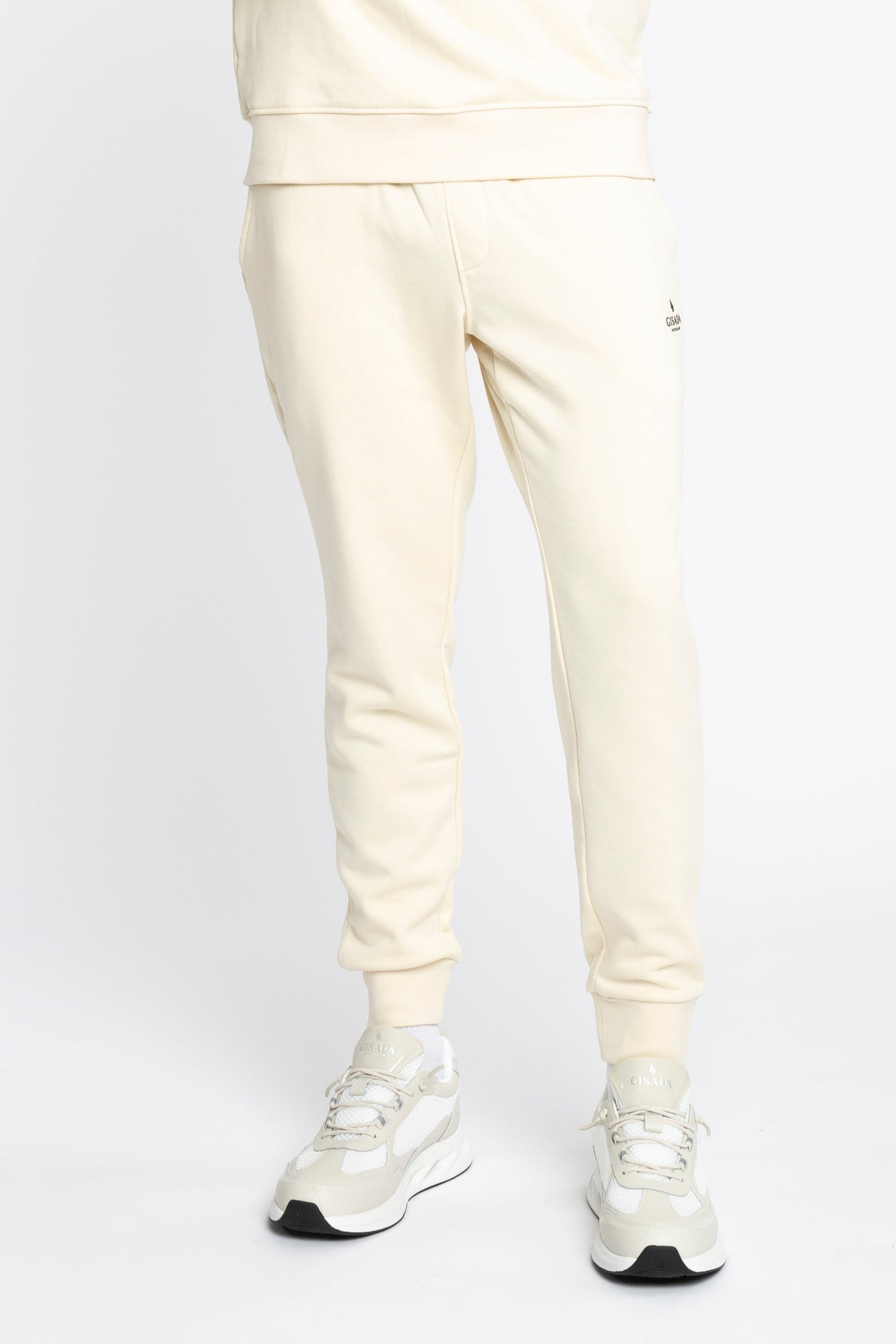 Regular Fit Jogger in Midweight Cotton with Small Silicon Logo