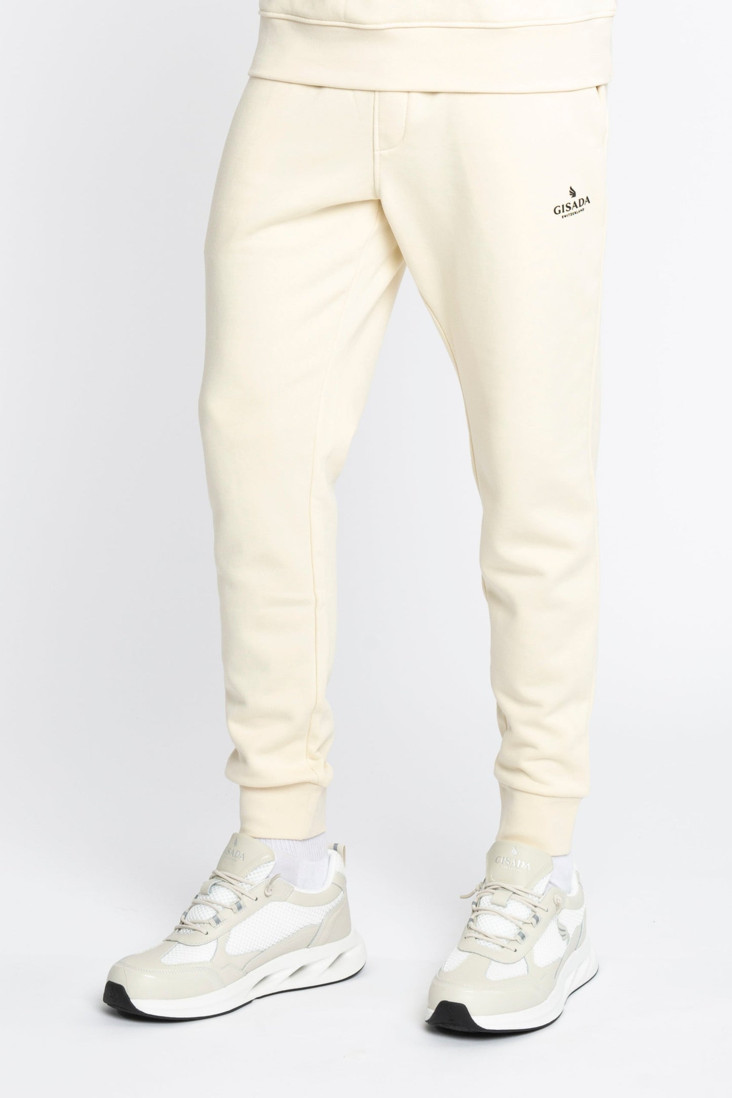 Regular Fit Jogger in Midweight Cotton with Small Silicon Logo