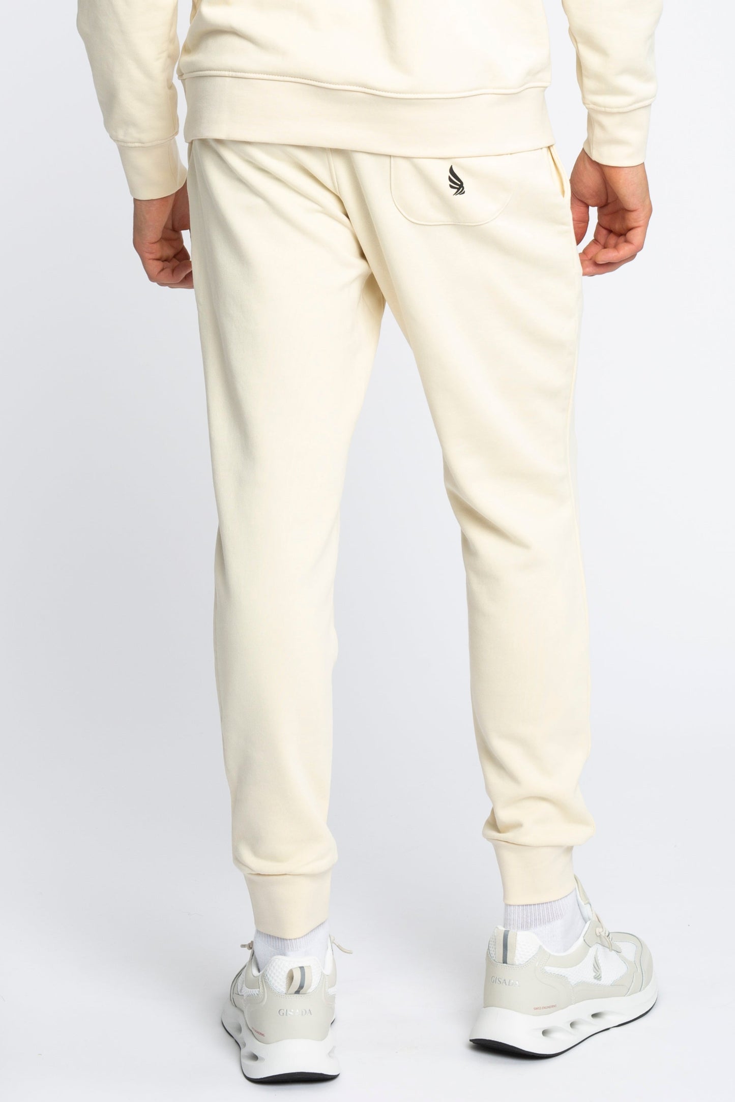 Regular Fit Jogger in Midweight Cotton with Small Silicon Logo
