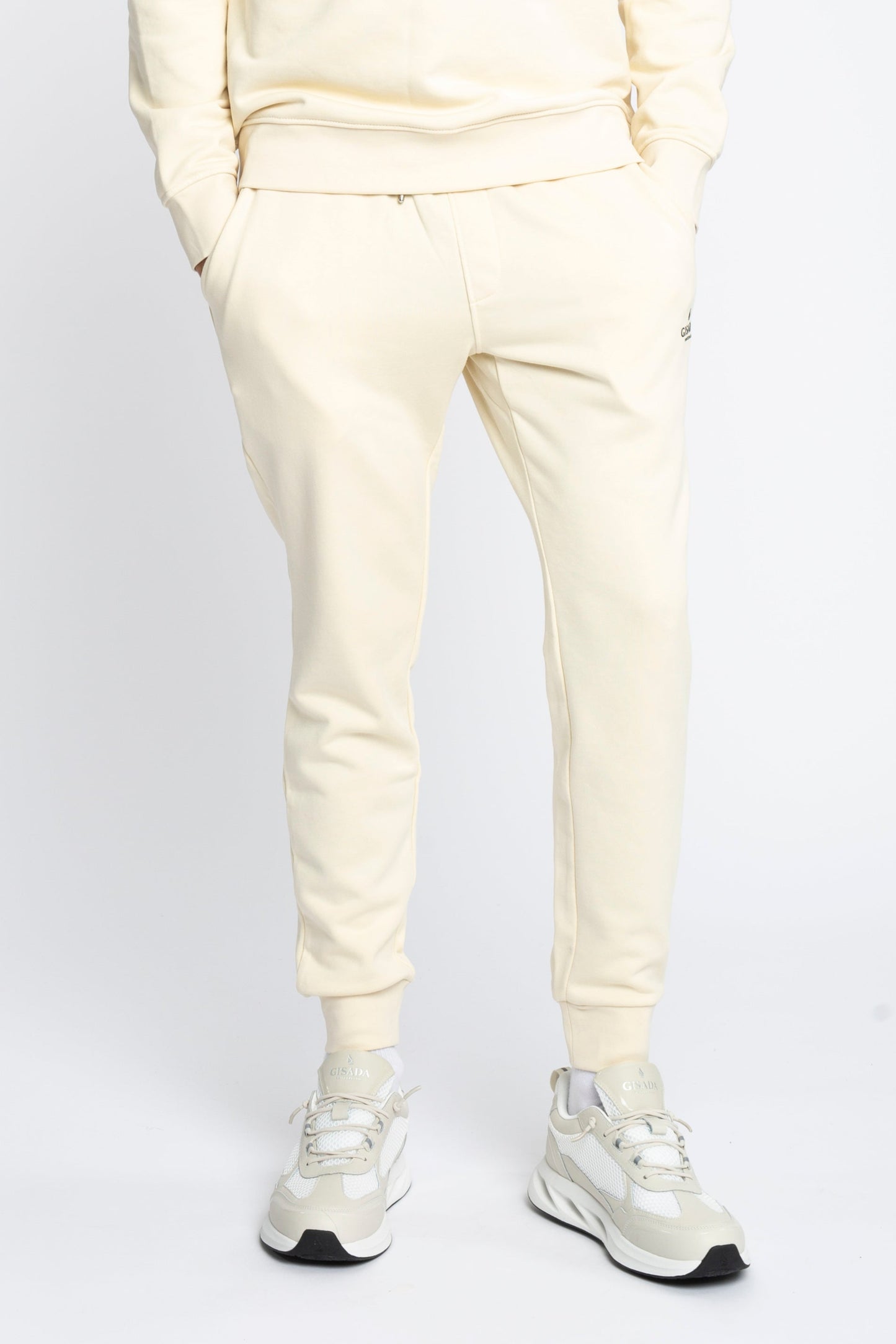 Regular Fit Jogger in Midweight Cotton with Small Silicon Logo