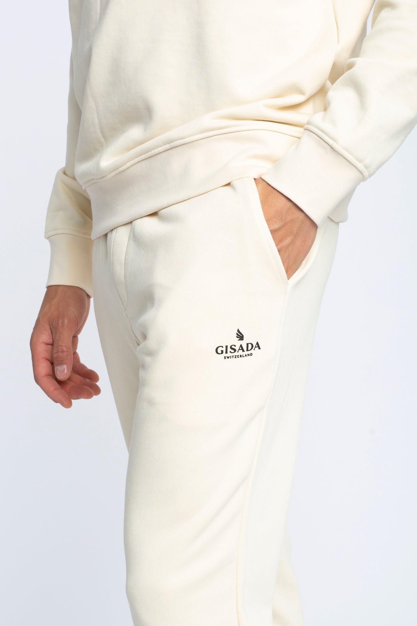 Regular Fit Jogger in Midweight Cotton with Small Silicon Logo