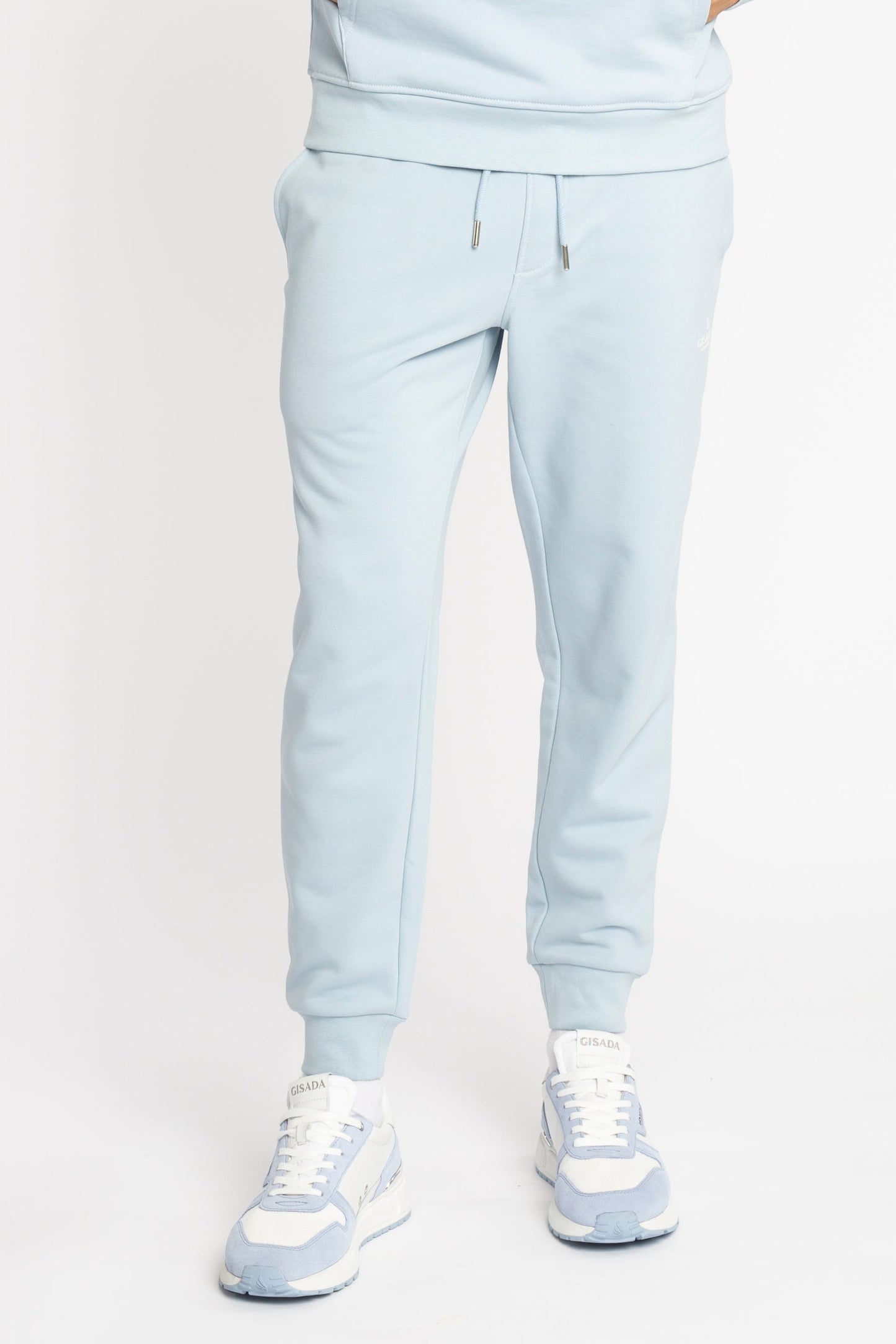 Regular Fit Jogger in Midweight Cotton with Small Silicon Logo