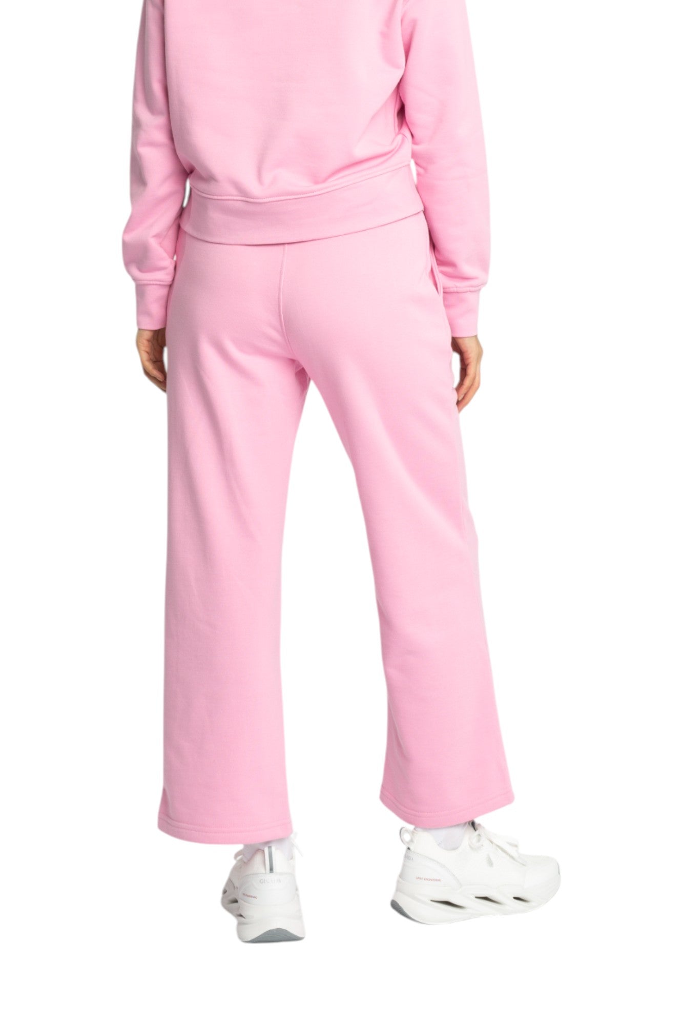 Gerade geschnittene Sweatpants aus mittelschwerer Baumwolle mit kleinem Silikondruck