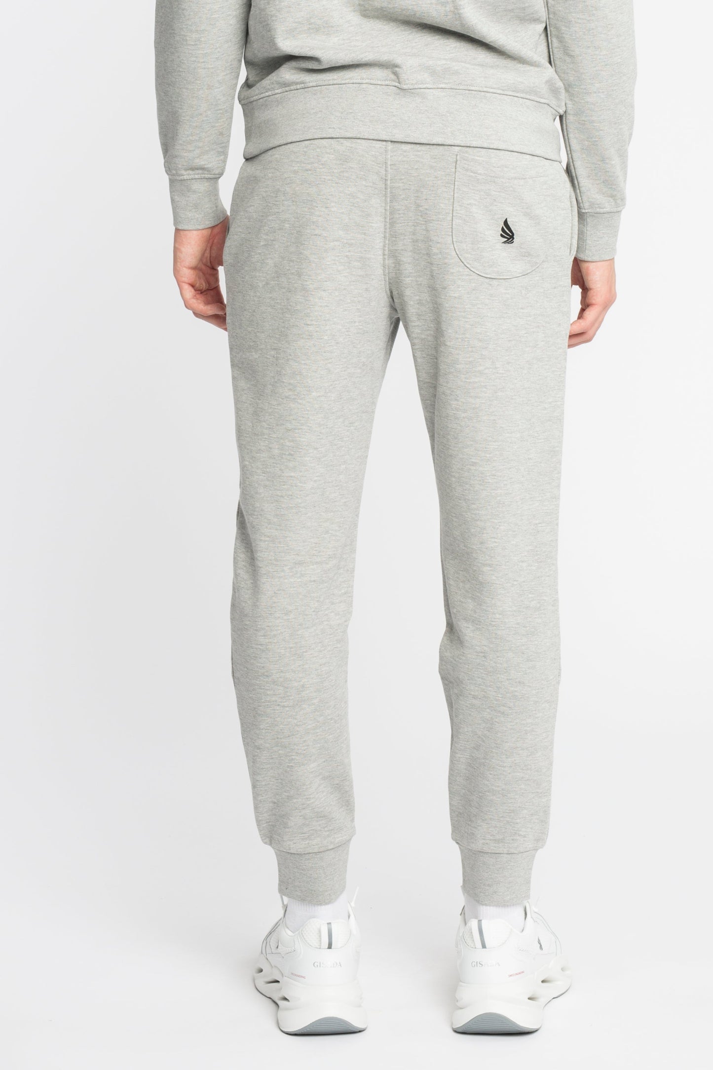 Regular Fit Jogger in Midweight Cotton with Small Silicon Logo