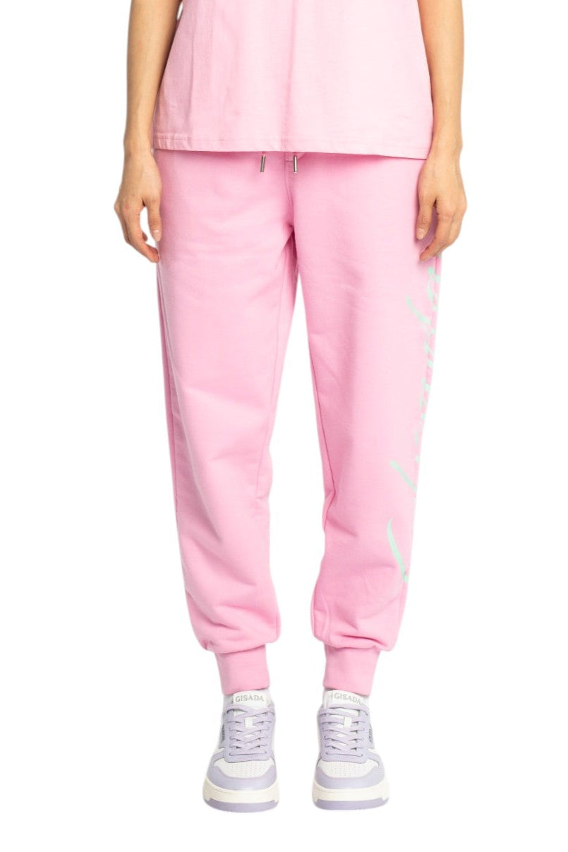 Regular Fit Jogger aus mittelschwerer Baumwolle mit kursivem Puffprint