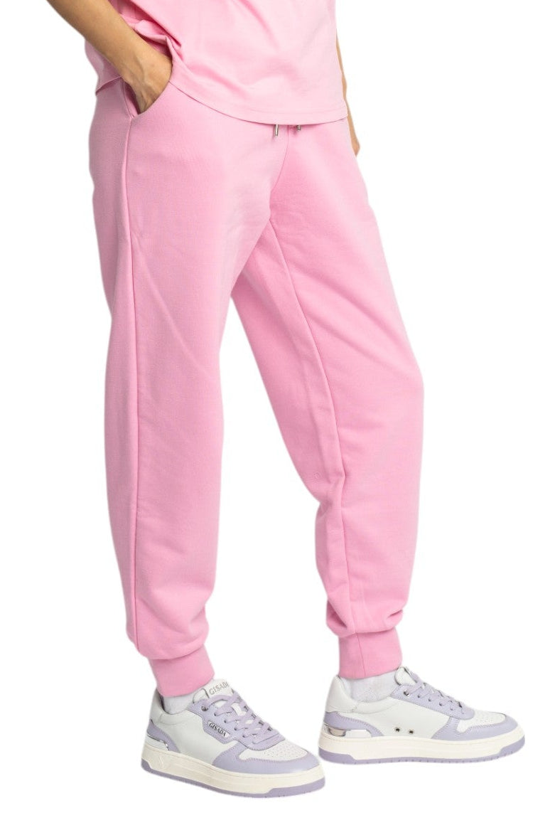 Regular Fit Jogger aus mittelschwerer Baumwolle mit kursivem Puffprint
