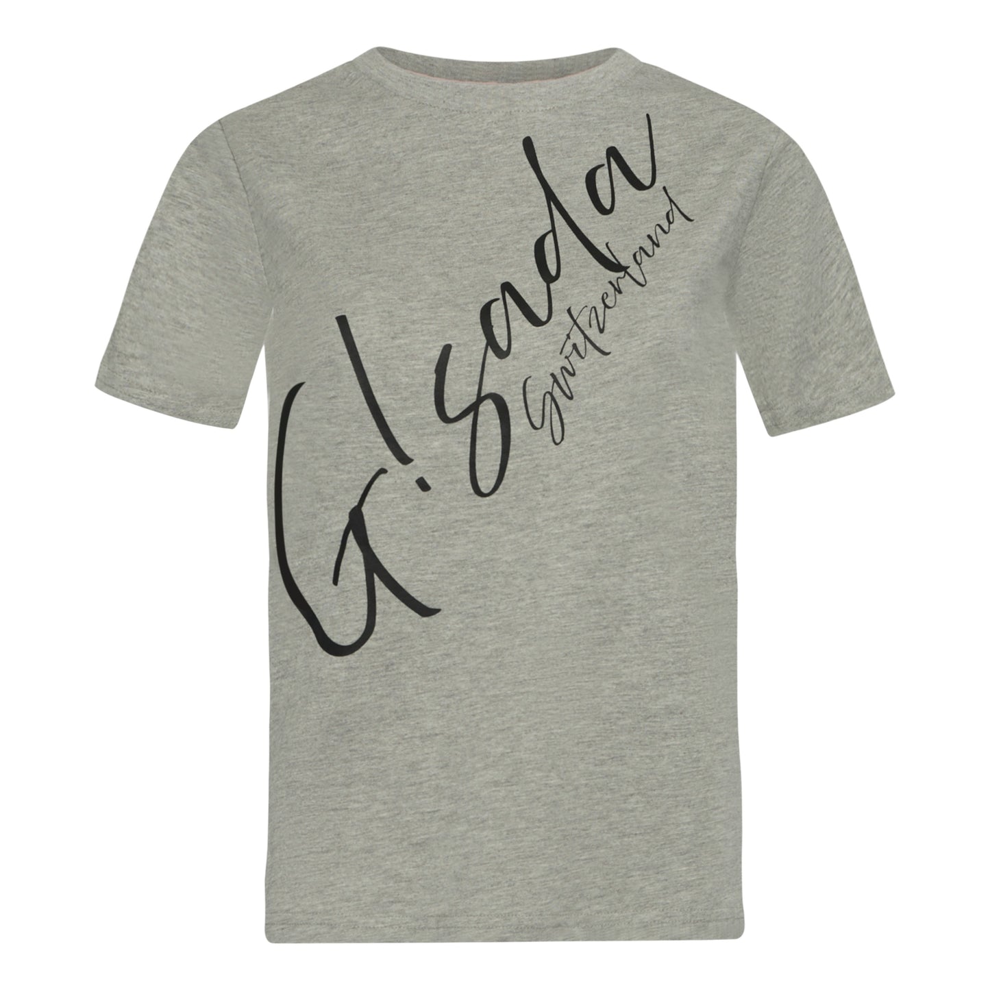 Regular Fit T-Shirt in Jersey Cotton with Cursive Silicon Print