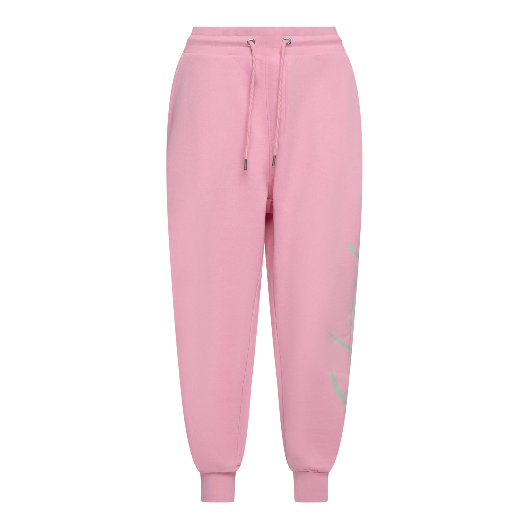 Regular Fit Jogger aus mittelschwerer Baumwolle mit kursivem Puffprint