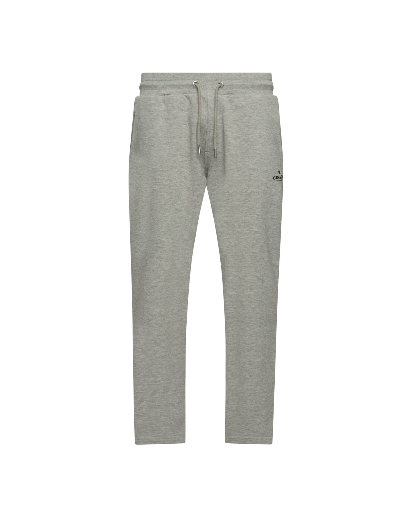 Jogginghose mit geradem Bein und kleinem gedruckten Logo aus Silikon