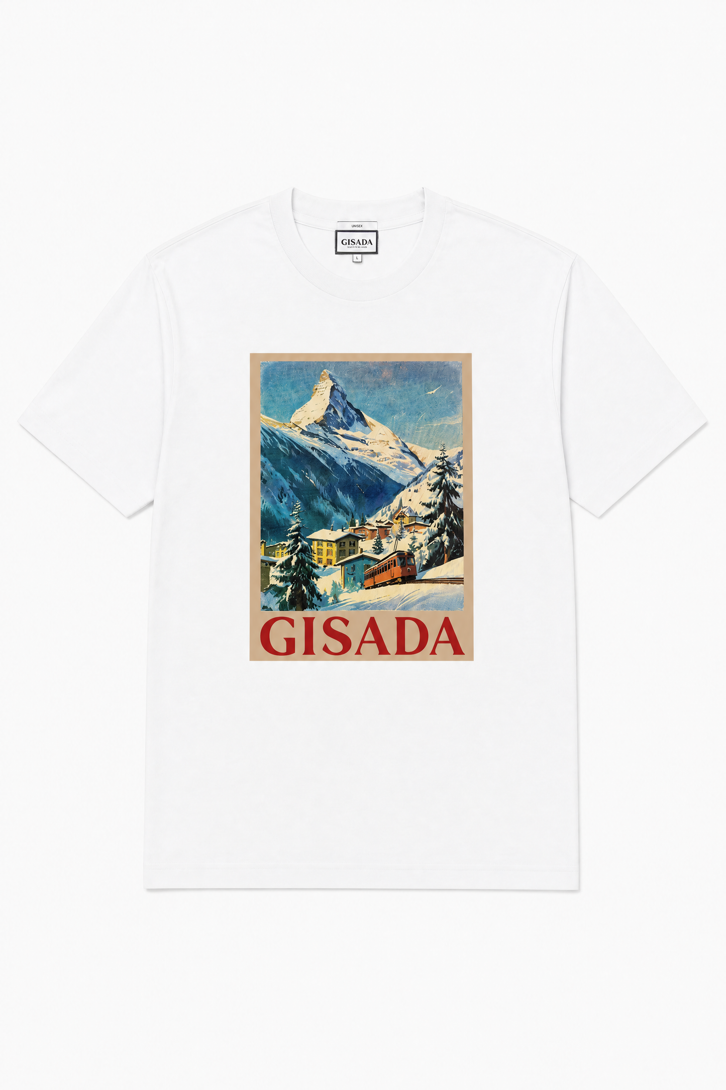 Fine Cotton Jersey Unisex T-Shirt With Print