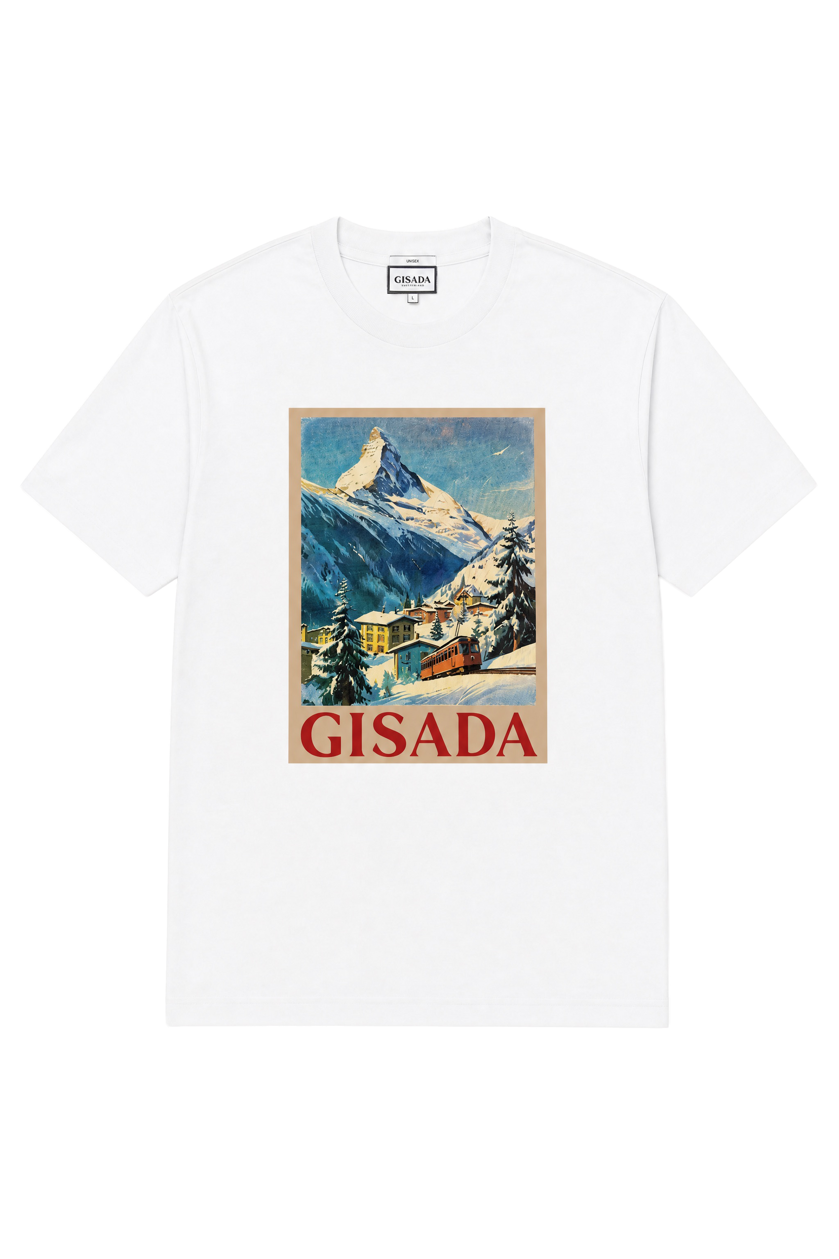 Fine Cotton Jersey Unisex T-Shirt With Print