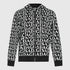 Zip-Up Hoodie in Midweight Cotton with Allover Print Gisada Hoodie