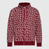 Zip-Up Hoodie in Midweight Cotton with Allover Print Gisada Hoodie
