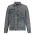 Boxy Denim Jacket with Minilabel Patch - Gisada.com