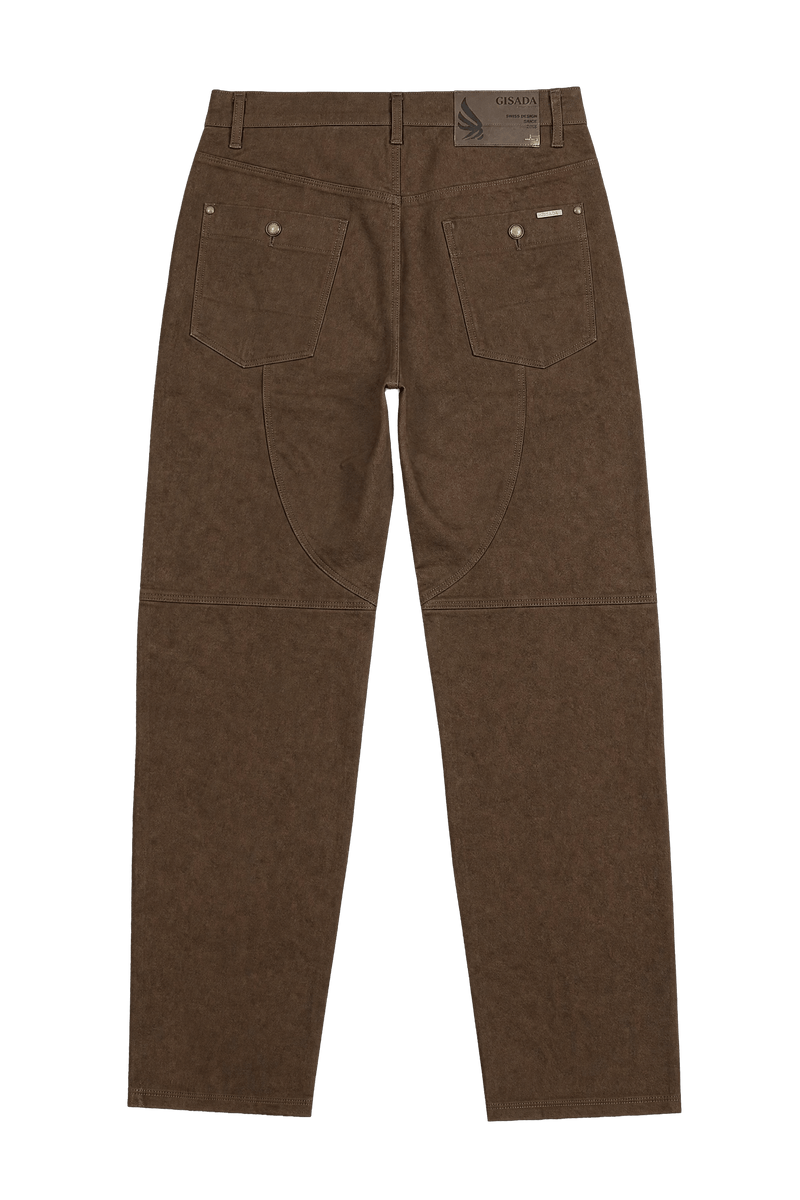 Chino aus Baumwolle mit geradem Bein und Gisada-Label