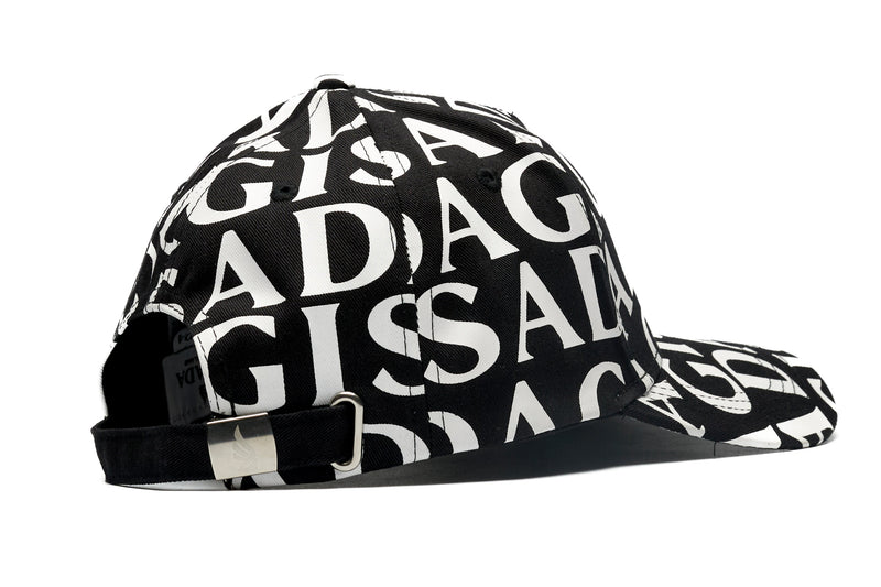 Cotton Twill Baseball Cap Gisada Allover Digital Print - Gisada.com