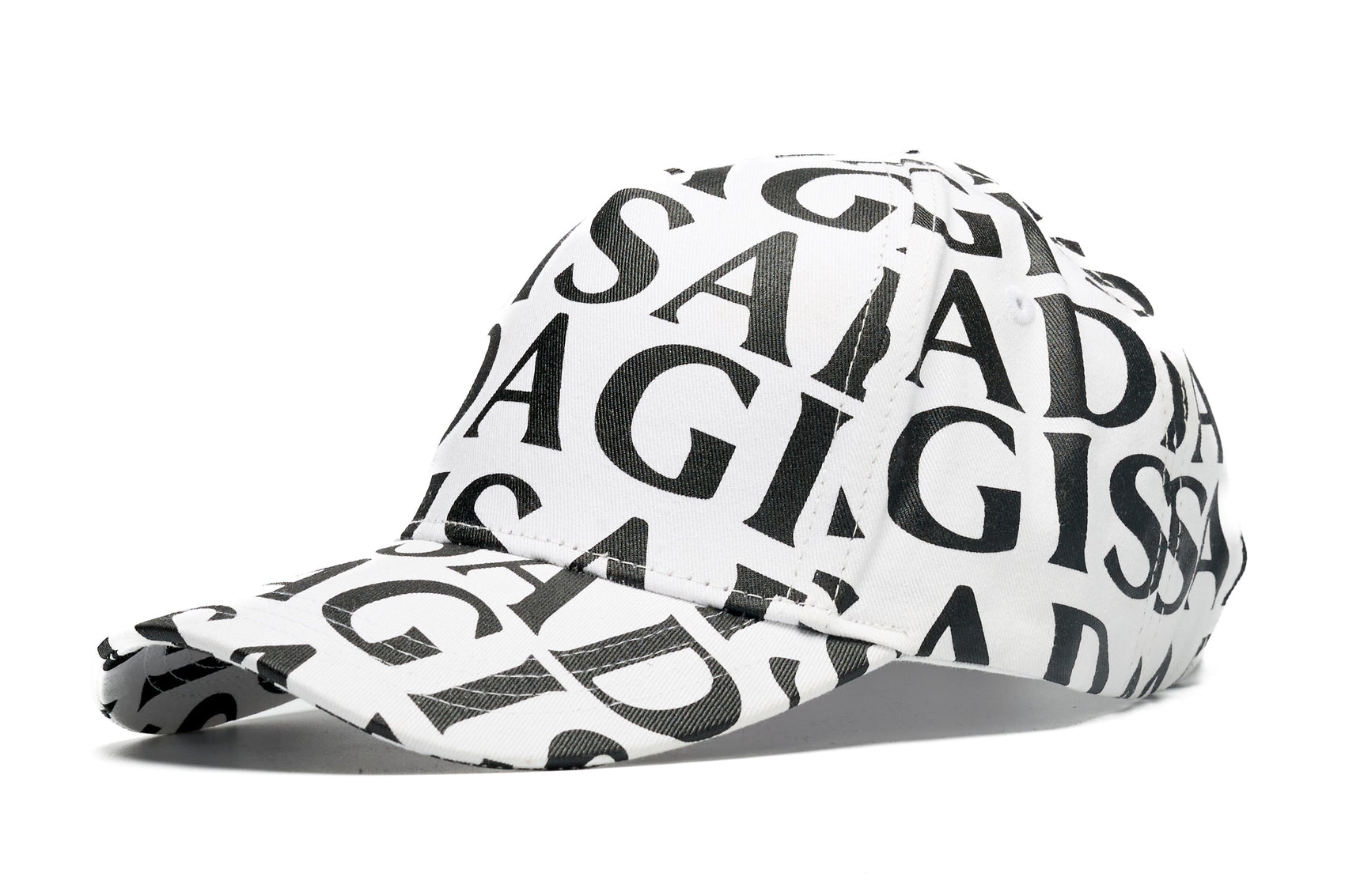 Cotton Twill Baseball Cap Gisada Allover Digital Print - Gisada.com