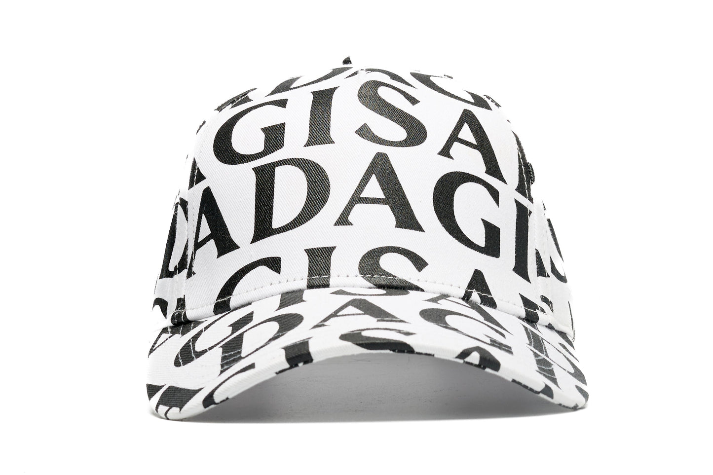 Cotton Twill Baseball Cap Gisada Allover Digital Print - Gisada.com
