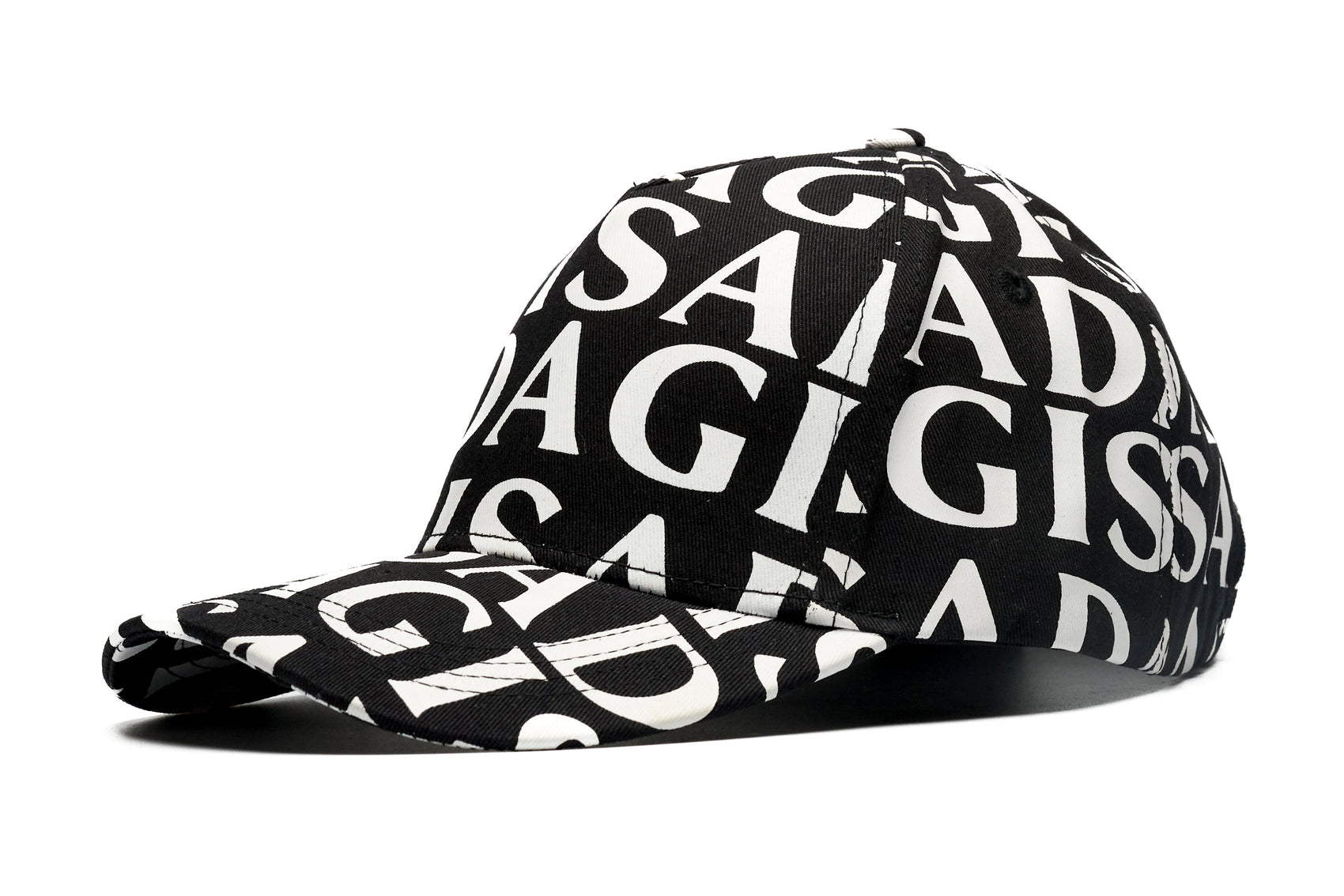 Cotton Twill Baseball Cap Gisada Allover Digital Print - Gisada.com