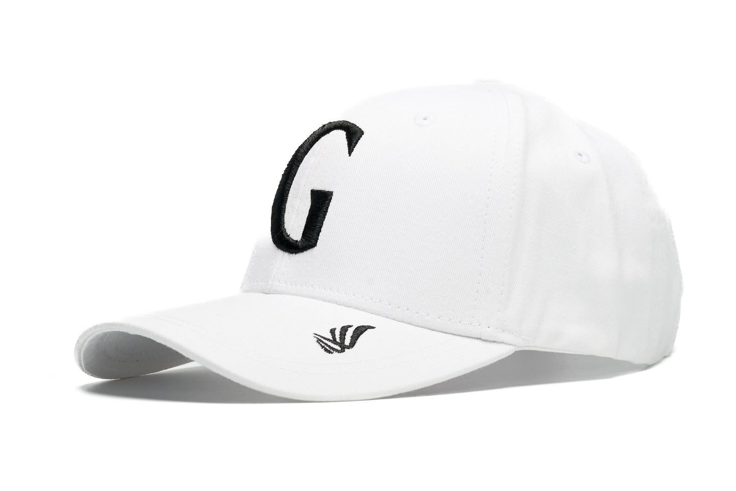 Cotton Twill Baseball Cap with 3D Embroidered "G" and Wing - Gisada.com