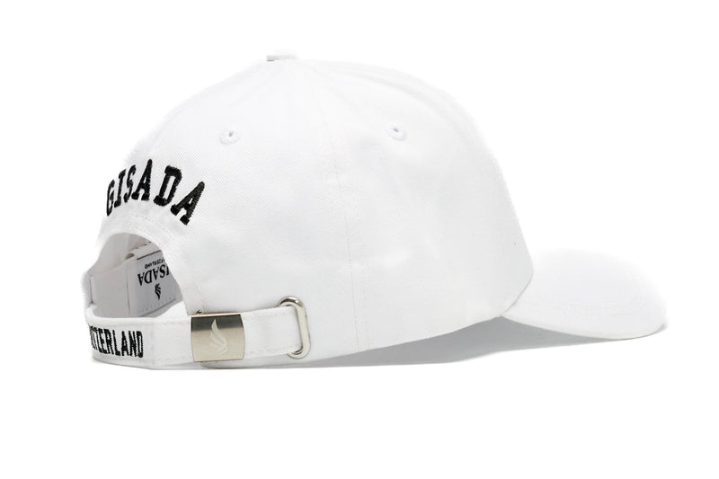 Cotton Twill Baseball Cap with 3D Embroidered "G" and Wing - Gisada.com