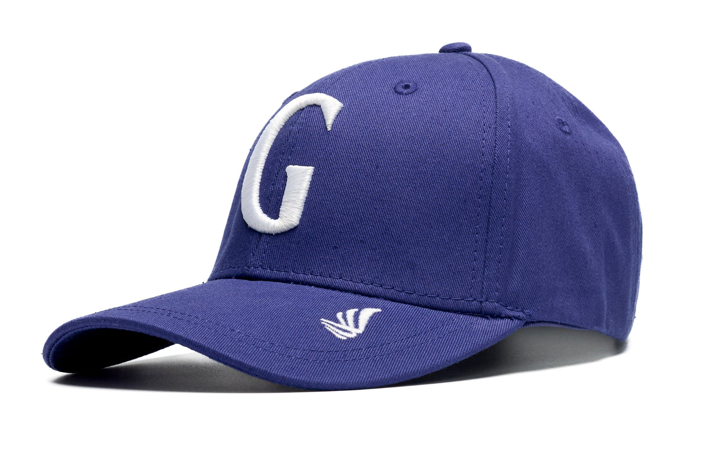 Cotton Twill Baseball Cap with 3D Embroidered "G" and Wing - Gisada.com