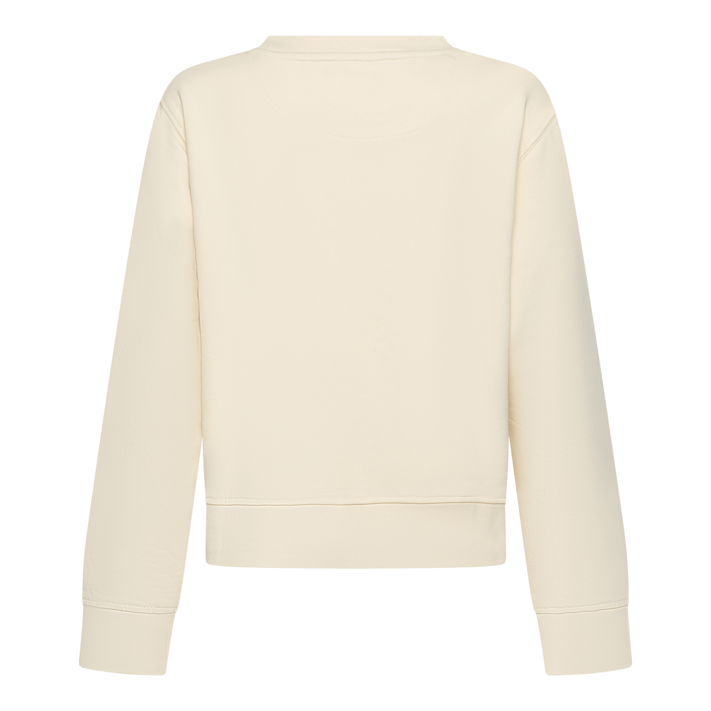 Crop Fit Sweatshirt in Midweight Cotton with Puff Print - Gisada.com
