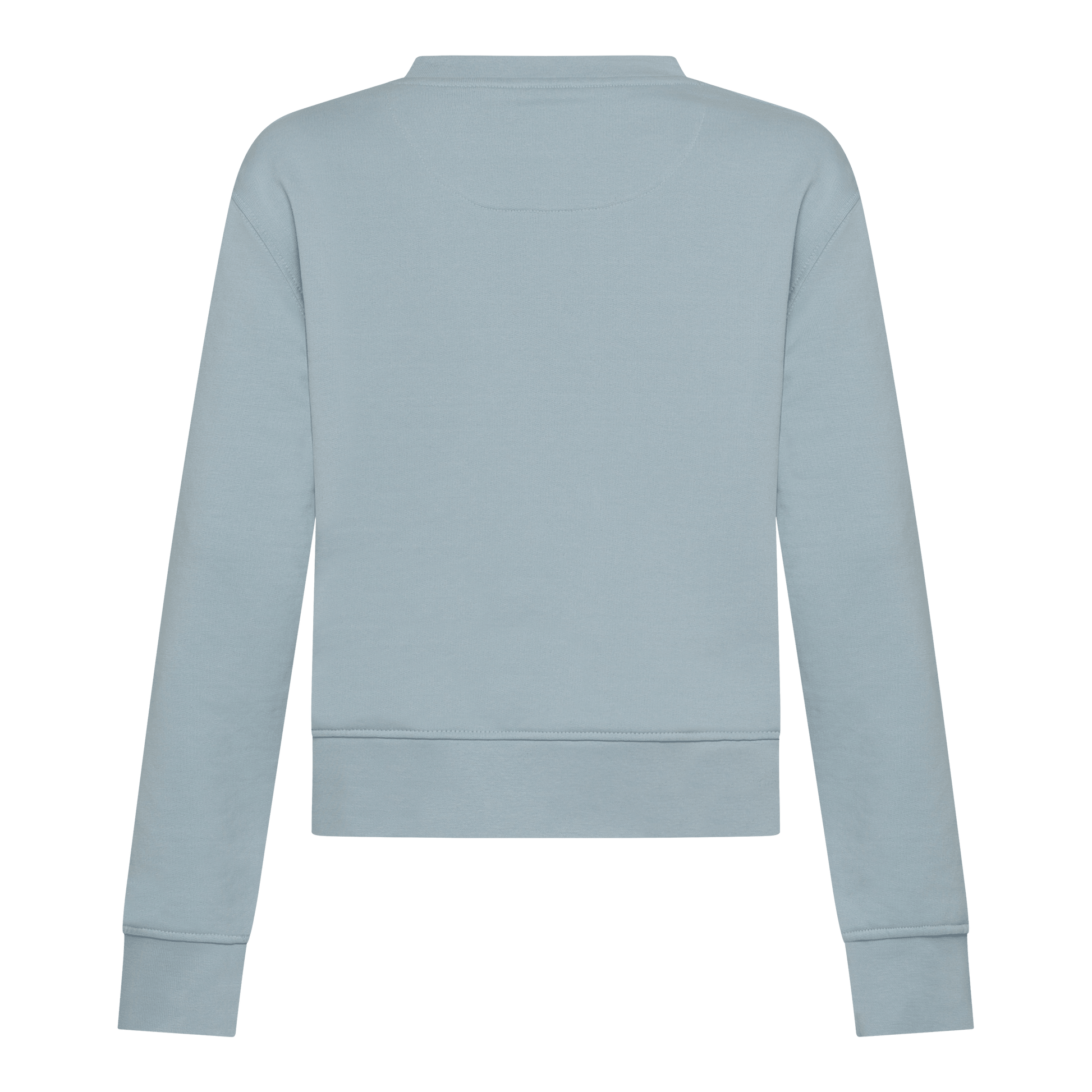 Crop Fit Sweatshirt in Midweight Cotton with Puff Print - Gisada.com