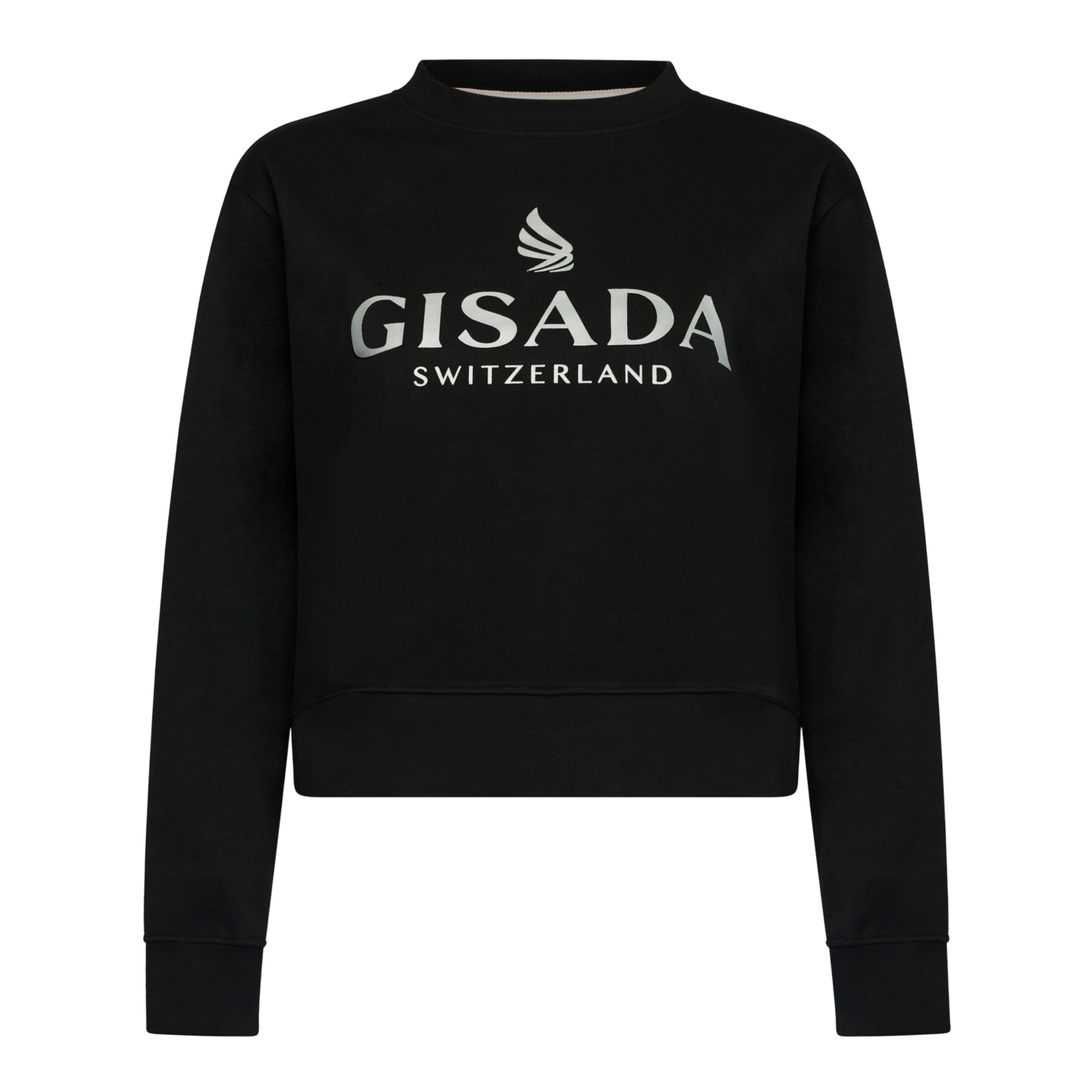 Gisa Rwanda Shop Crop Sweatshirt in Midweight Cotton with Glitter Print - Gisada.com
