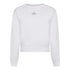 Crop Sweatshirt in Midweight Cotton with Small Silicon Logo - Gisada.com