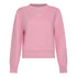 Crop Sweatshirt in Midweight Cotton with Small Silicon Logo - Gisada.com
