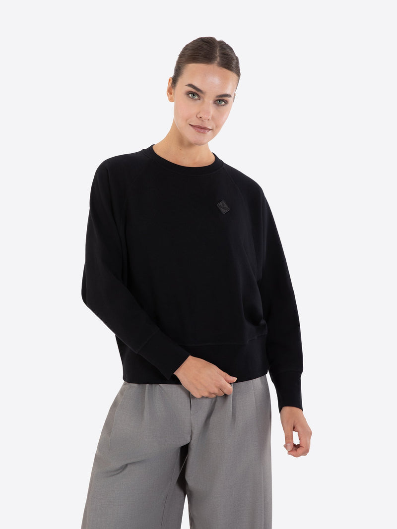 Fine Cotton Jersey Sweatshirt With Embroidery - Gisada.com