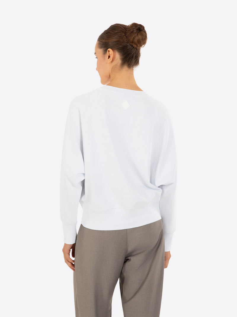 Fine Cotton Jersey Sweatshirt With Print - Gisada.com