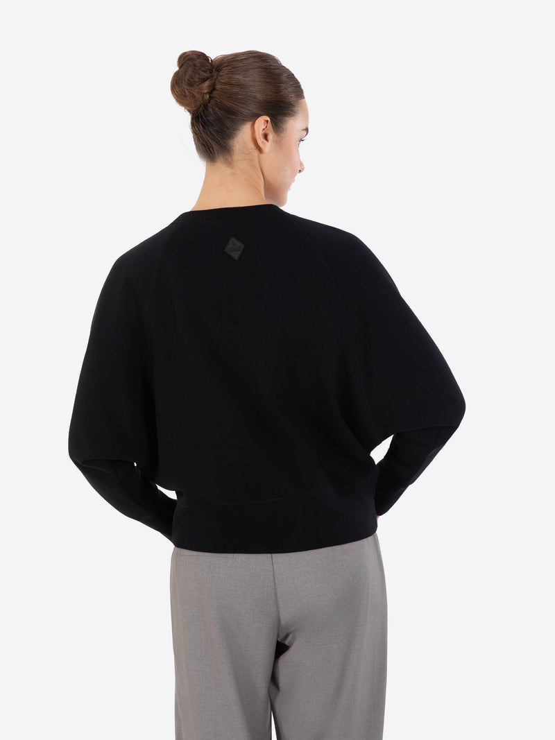 Fine Cotton Jersey Sweatshirt With Print - Gisada.com
