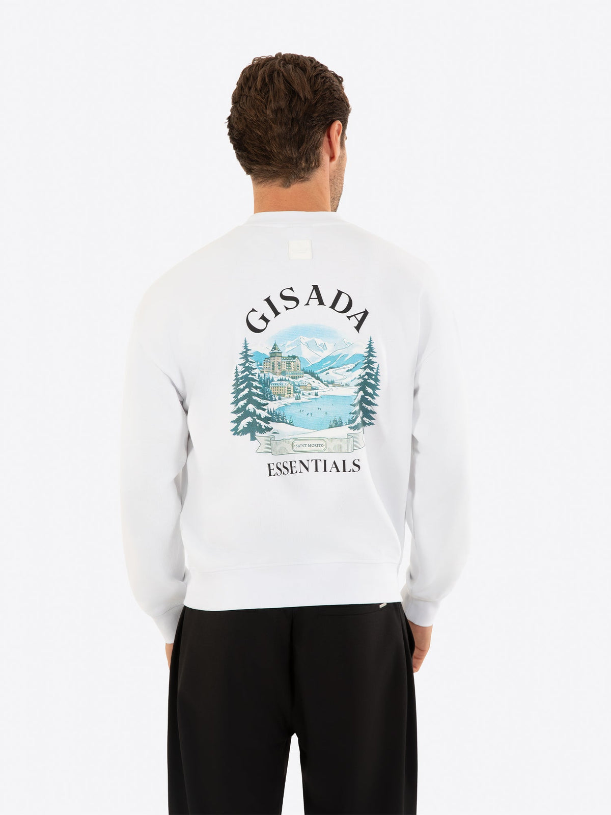 Fine Cotton Jersey Sweatshirt With Print - Gisada.com