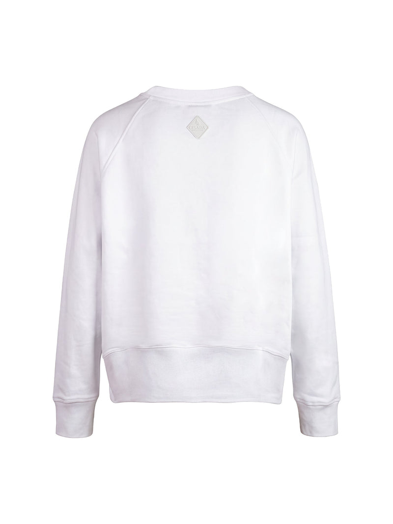 Fine Cotton Jersey Sweatshirt With Print