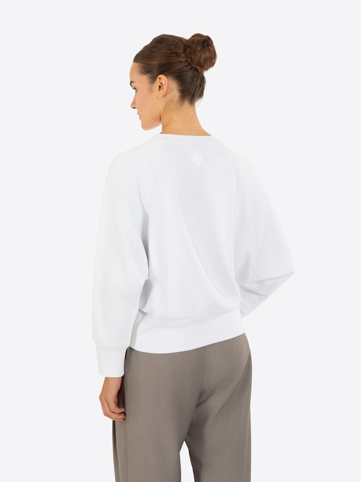 Fine Cotton Jersey Sweatshirt With Print - Gisada.com