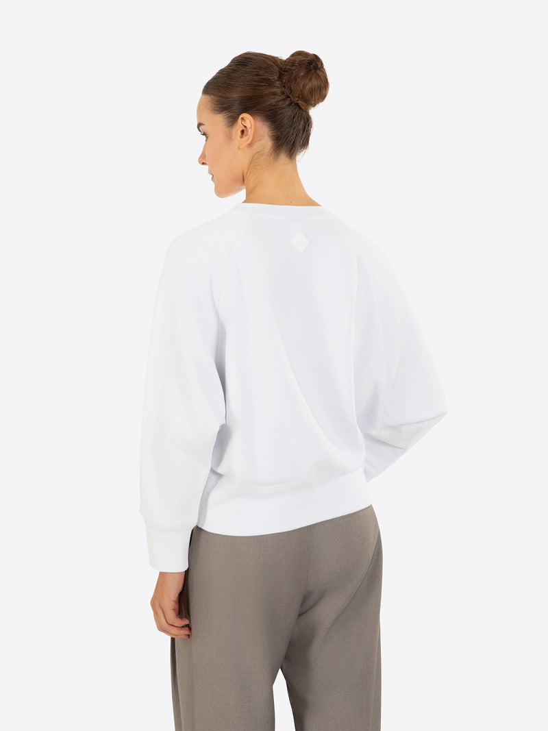Fine Cotton Jersey Sweatshirt With Print - Gisada.com