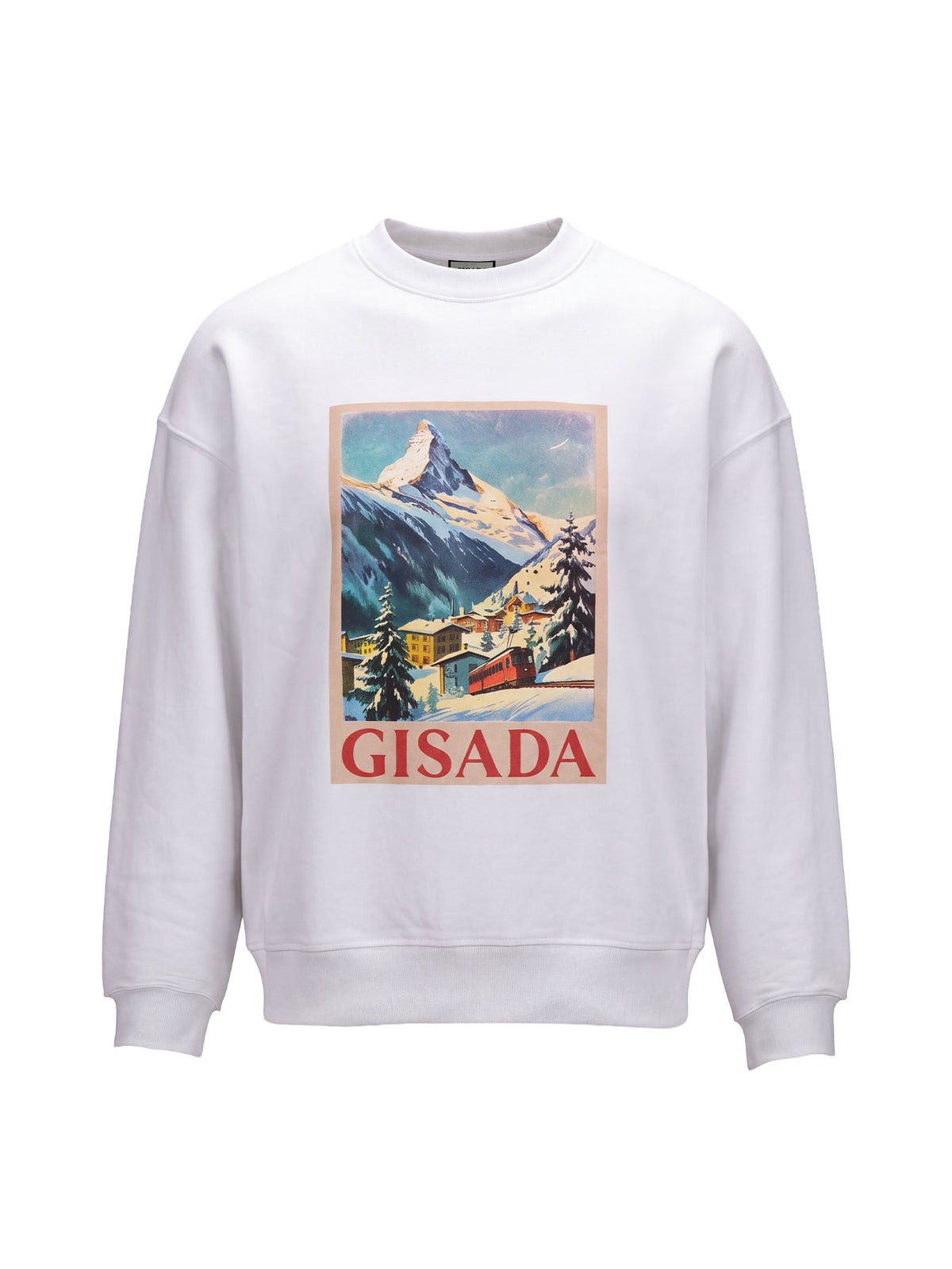 Fine Cotton Jersey Sweatshirt With Print - Gisada.com