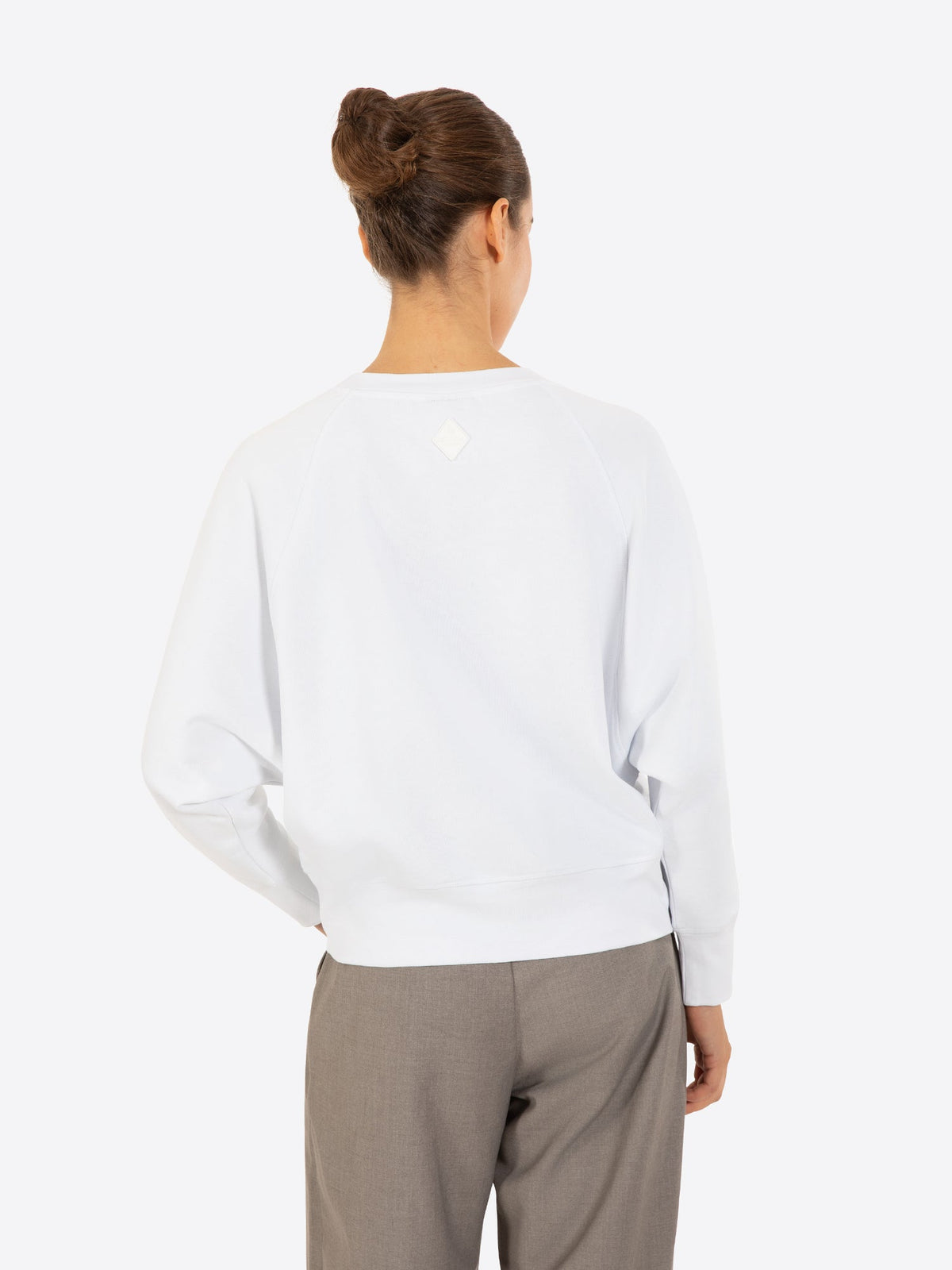 Fine Cotton Jersey Sweatshirt With Print - Gisada.com