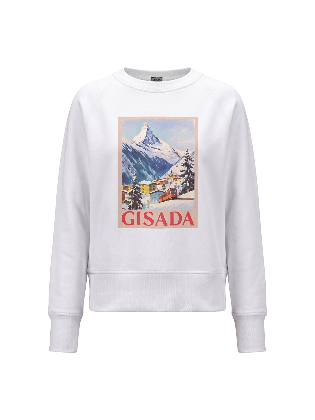 Fine Cotton Jersey Sweatshirt With Print - Gisada.com