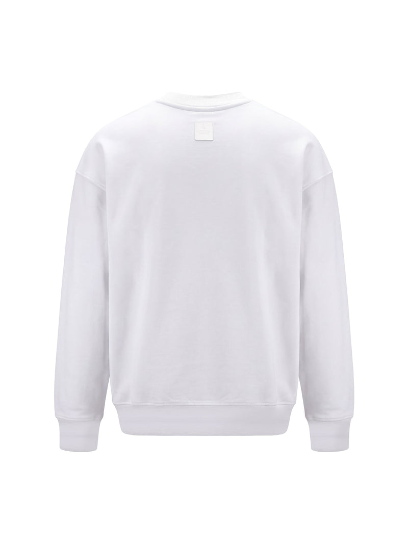 Fine Cotton Jersey Sweatshirt With Print