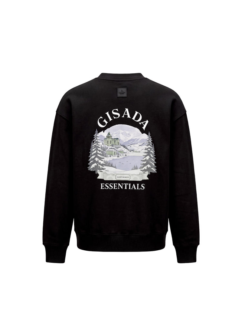 Fine Cotton Jersey Sweatshirt With Print