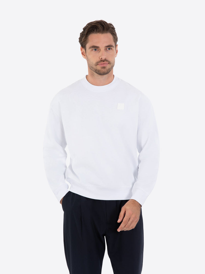 Fine Cotton Jersey Sweatshirt With Print